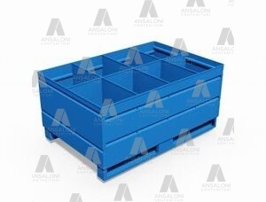 Ansaloni Contenitori srl | CONTENITORE CON SEPARATORI SMONTABILI